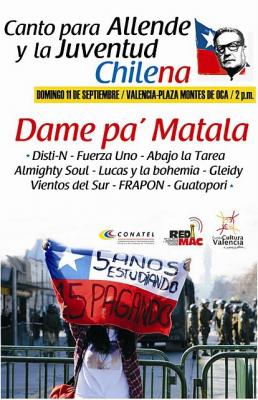 Concierto de bandas con Dame pa Matala  este domingo 11 en la plaza Montes de Oca